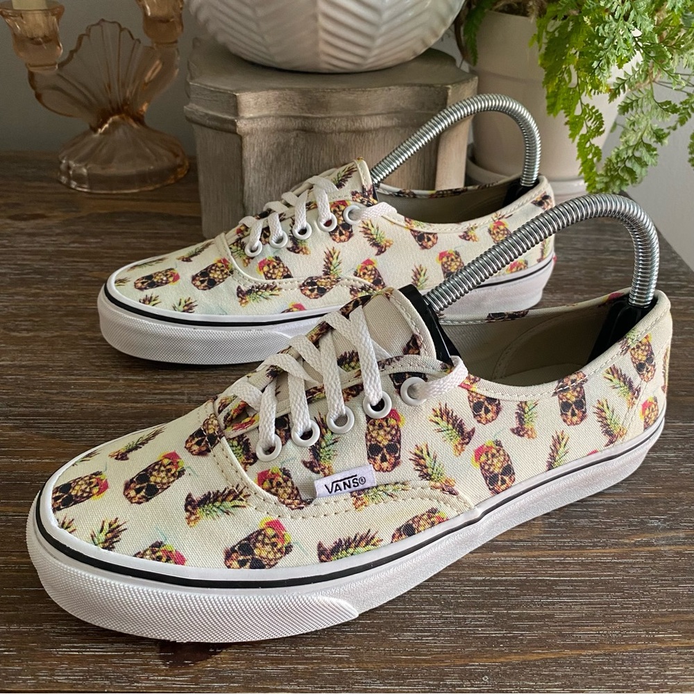 VANS ‘Drained and Confused’ Pineapple Skulls Skateboarding Sneakers Shoes Ltd Ed